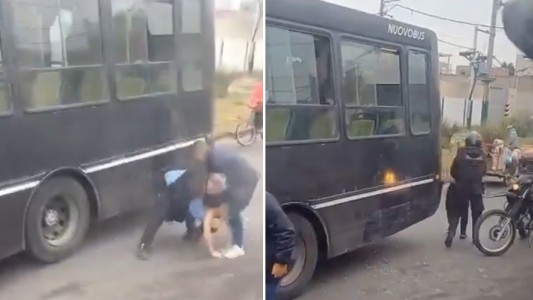 Video: choferes detuvieron a un ladrón que robó en un colectivo y lo entregaron a la Policía