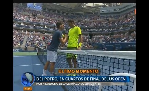 Del Potro pasó a los cuartos del final del Us Open