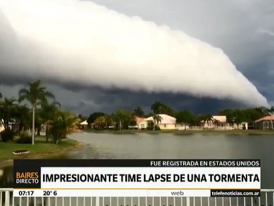 Impresionante time lapse de una tormenta
