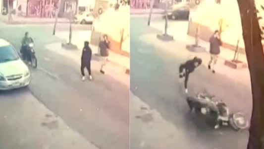 Al robarle, le ocasionaron varias fracturas: "Le va a llevar tres meses volver a caminar”