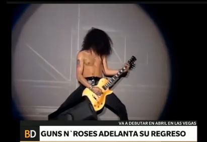 Los Guns N' Roses, juntos sobre el escenario