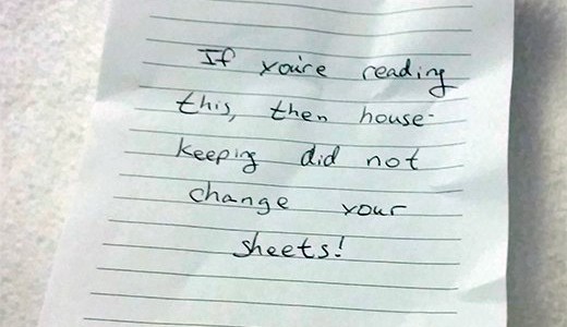 Un hotel se hizo famoso por no cambiar las sábanas
