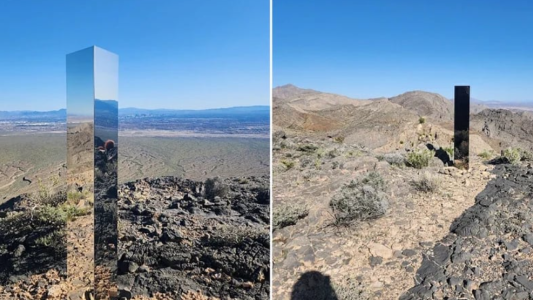 Misterio en el desierto: encontraron un monolito espejado