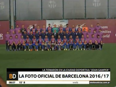 La foto grupal del plantel del Barça