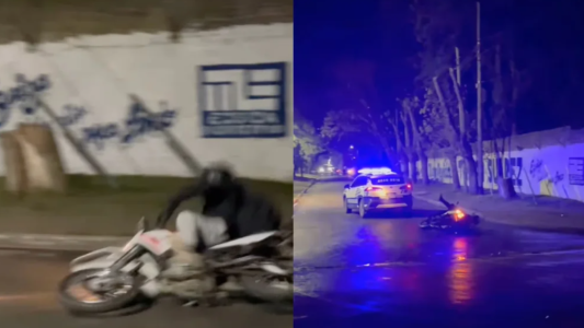 Caídas en motos: un video viral genera polémica en Tristán Suárez