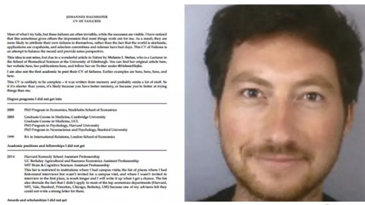 El CV de un profesor "fracasado" se volvió viral
