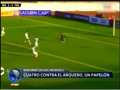 Cuatro contra el arquero y lo erraron