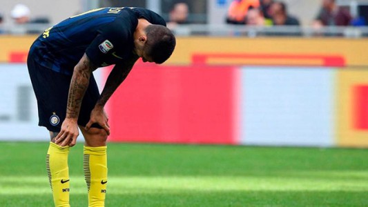 Los hinchas del Inter silbaron a Icardi y lo fueron a esperar a su casa luego del partido