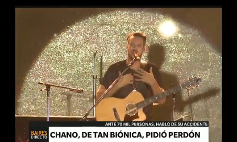 Chano pidió perdón ante 70 mil personas