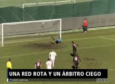 Escándalo: no fue gol porque la red estaba rota