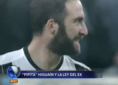 "Pipita" Higuaín y la ley del ex