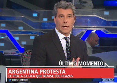 Eliminatorias: protesta Argentina