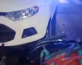 Choque en Caballito entre una camioneta y una moto: un herido