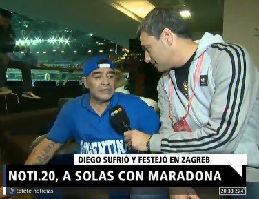 Noti.20 a solas con Maradona en la final de la Davis