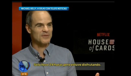 Michael Kelly, a solas con Telefe Noticias