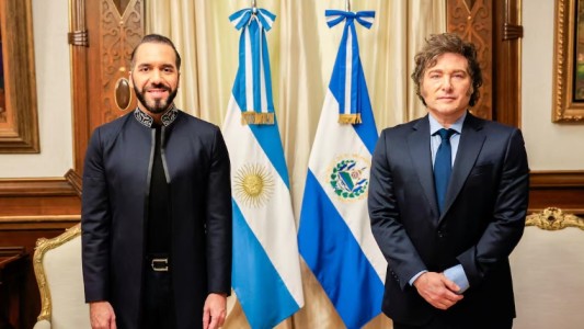 Milei recibió a Bukele en la Casa Rosada