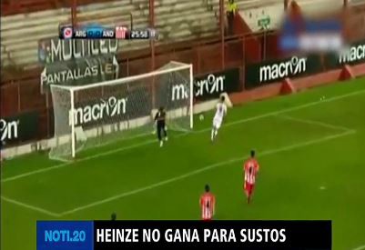 Heinze no gana para sustos: Fydriszewski y un golazo de penal