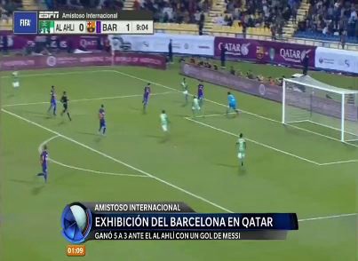 Exhibición del Barcelona en Catar