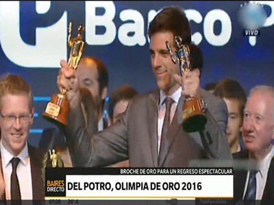 El Olimpia de Oro fue para Juan Martín Del Potro