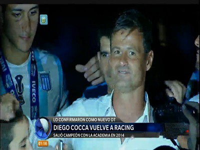 Diego Cocca volvió a Racing