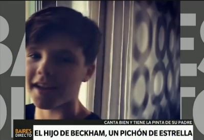 El hijo de Beckham, pichón de estrella