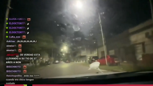 Video: choque, vuelco y risa, en vivo