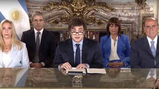 Cadena nacional de Milei: "Se vienen momentos felices en la Argentina"