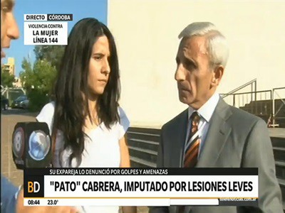 La expareja del "Pato" Cabrera amplió la denuncia contra el golfista