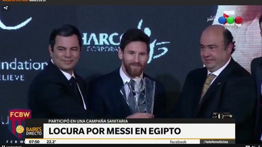 Locura por Messi en Egipto