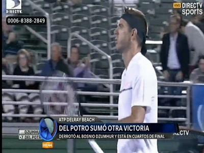 Del Potro ganó en Delray Beach y está en cuartos de final