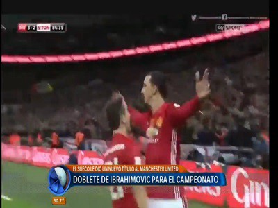 Doblete de Ibraimovic para el campeonato del Manchester United
