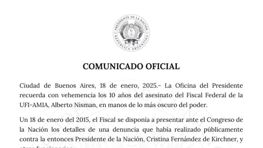 El Gobierno aseguró que Nisman fue "asesinado por lo más oscuro del poder"