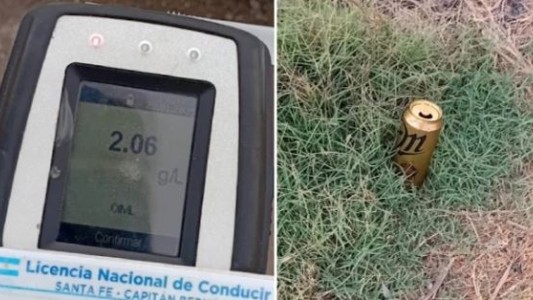 Dio positivo en alcoholemia y destapó una lata de cerveza en medio del operativo