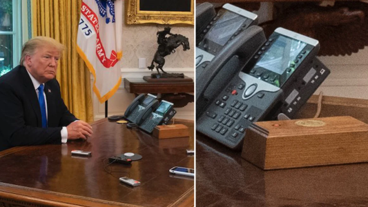 Donald Trump reinstaló el “botón de Coca light” en su despacho