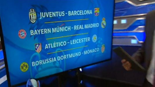 Se sortearon los cuartos de la Champions