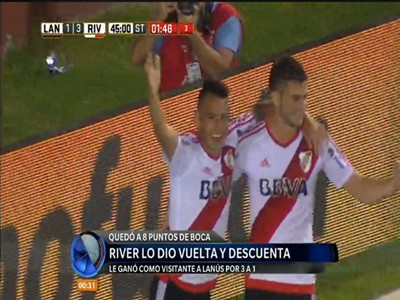 River lo dio vuelta y se tomó revancha con Lanús en el sur