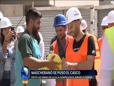 Mascherano en la Villa Olímpica