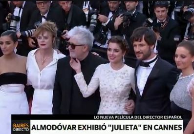 Almodóvar exhibió "Julieta" en Cannes