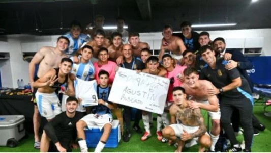 La Selección argentina Sub 20 le dedicó la victoria ante Colombia a Ruberto
