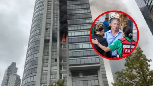 Adrián Ventura contó que su departamento quedó destruido por el incendio en Puerto Madero