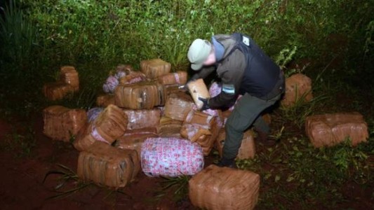 Decomisaron más de una tonelada de marihuana a orillas del río Paraná