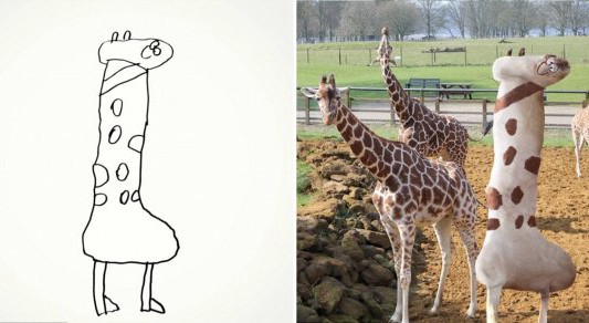 Fotos virales: el padre que le dio vida a los dibujos de su hijo de 6 años