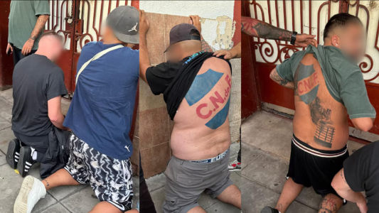 Barras uruguayos participaron en incidentes de Huracán-San Lorenzo y fueron detenidos en otro partido