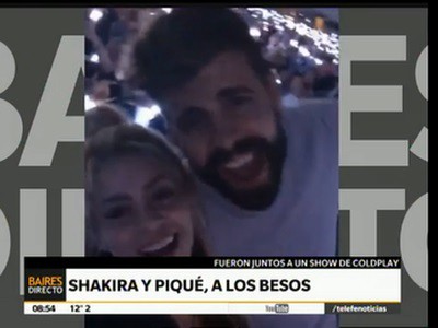 Shakira y Piqué a los besos en un recital