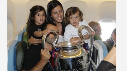 Felicidad total para Mascherano: llegó Bruno, su primer hijo varón