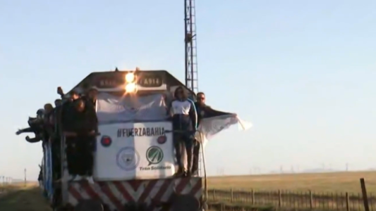 Llegó el tren solidario con ayuda a Bahía Blanca
