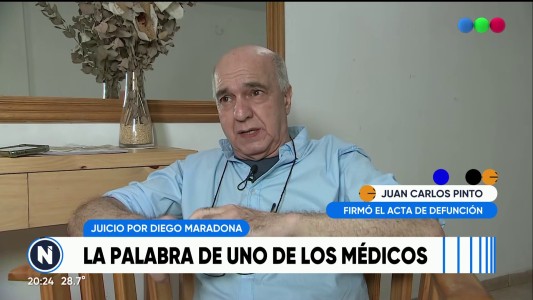 Pinto, el médico que constató la muerte de Diego: "No había desfibrilador, oxígeno, nada"