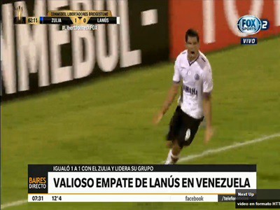 Lanús se trajo un empate de Venezuela para seguir firme en la Copa