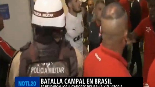Batalla campal en Brasil