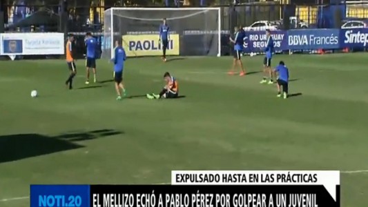 Pablo Pérez, expulsado de las prácticas por golpear a un juvenil